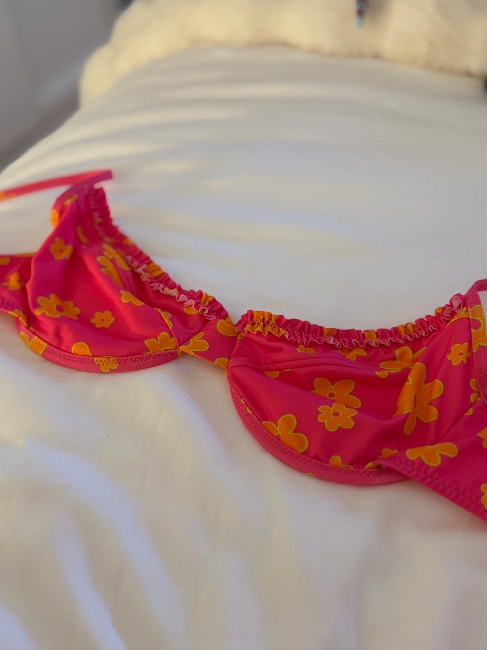 NWOT Heavy Manners Pink Floral Bikini Set